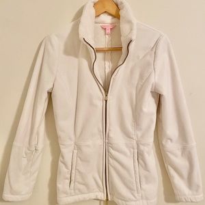 Lilly Pulitzer Cameo White fleece Gracie jacket